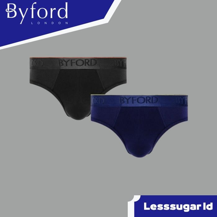 BYFORD CELANA DALAM BRIEF SEGITIGA 2 PCS BAHAN SARCANDRA SUPER SOFT