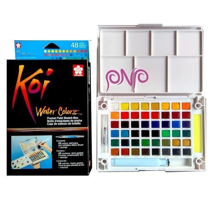 

NEW PRODUK SAKURA KOI WATER COLORS 48 COLOR SKETCH POCKET BOX SET MAWAR-89