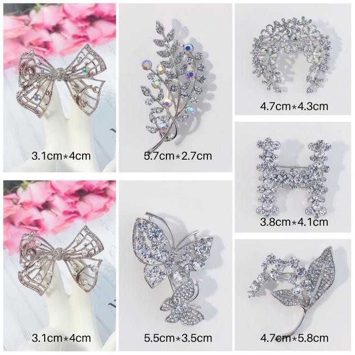 Pilihan- Bros Ring Besar Aksesoris Mewah Wanita Hijab Jilbab Pakaian Korea