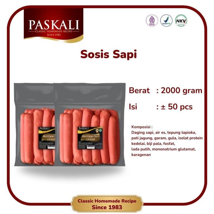 

Pilihan- Sosis Sapi Paskali 2000 Gram