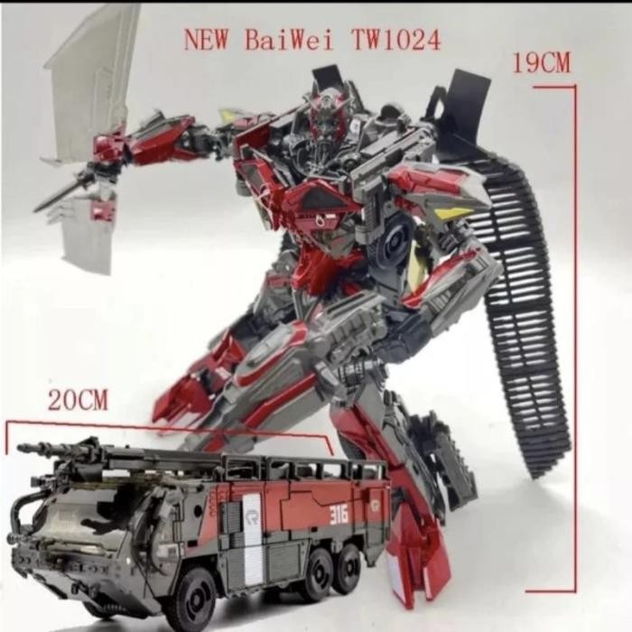 Mainan Robot Transformer Deformation Baiwei Bmb Tw1024 Sentinel Prime