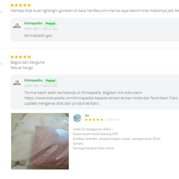 Pilihan- White Cerium Oxide / Serium Oksida Putih Penghilang Pembersih Jamur Baret Kaca 50Gr