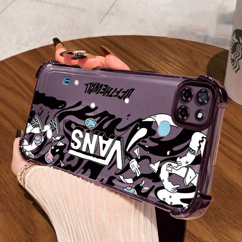 Casing Hp untuk Realme C21Y Realme C25Y C21 C15 Case fashion nasa Kasing airbag Kesing Silikon Tipis