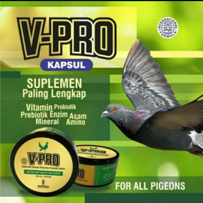 V-PRO IMPERIA KAPSUL UNTUK KESEHATAN BURUNG MERPATI