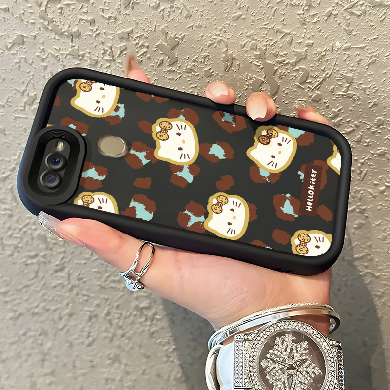 Casing Hp OPPO A7 OPPO A5s OPPO A12 OPPO A12S A11k Case Casing Kartun Leopard Tas pola HP Kasing Sil