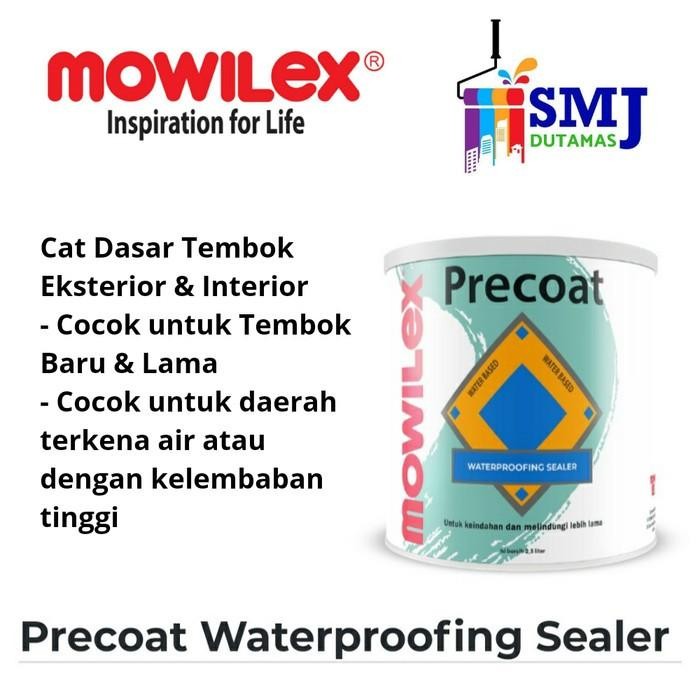 Terbaik Cat Dasar Tembok Interior & Exterior Mowilex Waterproofing Sealer 2,5L 100% Ori
