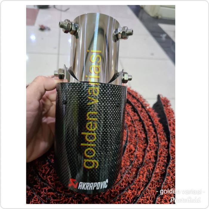 BUNTUT KNALPOT / MUFFLER AKRAPOVIC CARBON MOBIL TERIOS