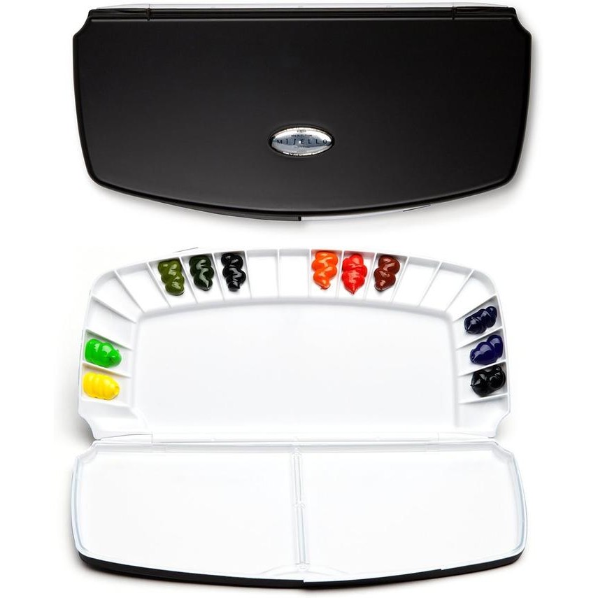 

Khusus Gosend! Mijello Palette Fusion 20 Slot Palet Cat Air Premium Warna Hitam