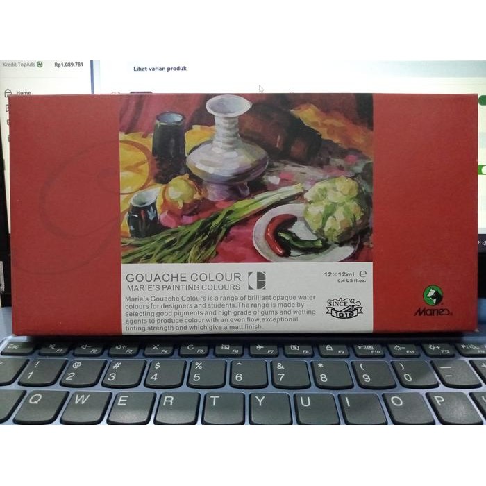 

Bisa Grab! Cat Gouache Maries Gouache Colour Set 12 Warna 12Ml Type 7312B