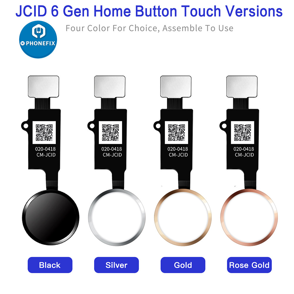 JC 6th 3D Universal Touch Home Button Fingerprint Flex Cable For