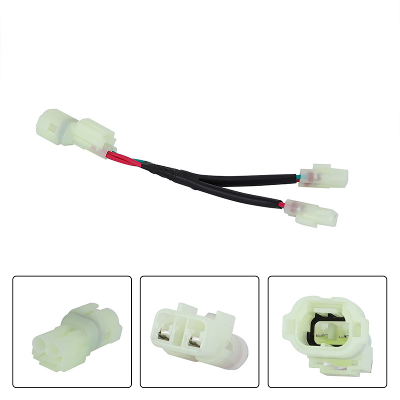 Auxiliary Power Outlet Connector Twin Power Splitter Set For Honda