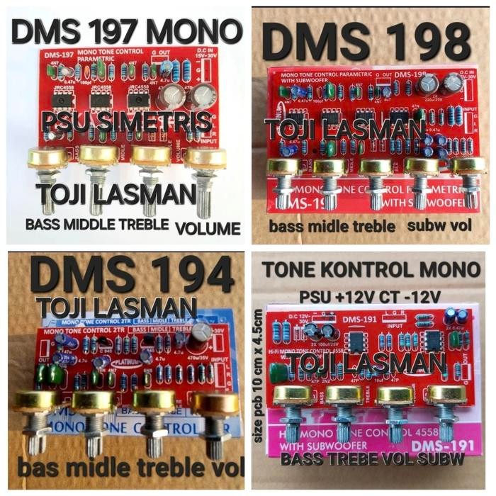 Pilihan- Dms 197 Parametrik Tone Kontrol Control Mono Middle Toa Vokal Midrange