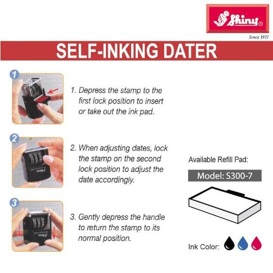 

Jual Rugi! Stempel Tanggal Otomatis 3Mm Shiny S-300 Self-Inking