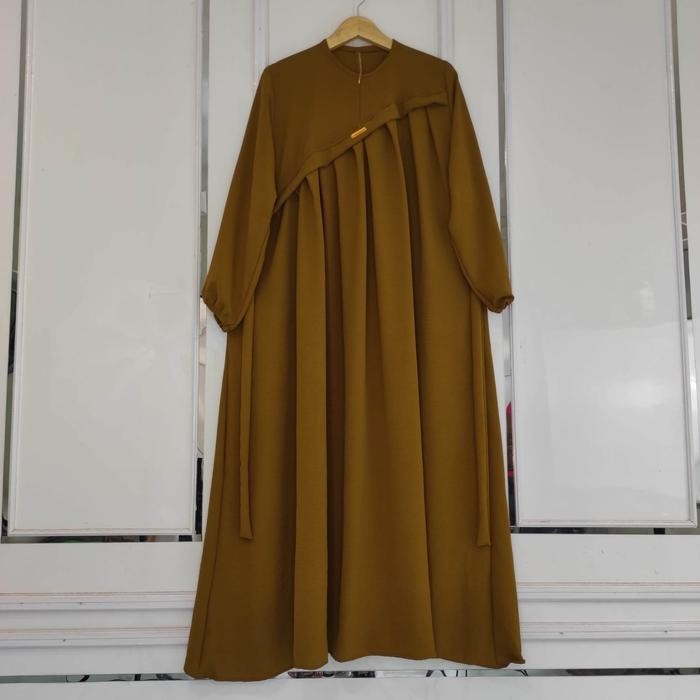 Pilihan- Elif Dress - Gamis Jumbo Polos Ld 130Cm Soft Crinkle Airflow Nyaman Tebal Lembut