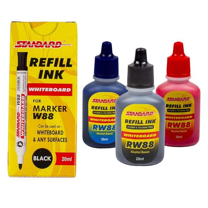 

New Refill Tinta Spidol WHITEBOARD STANDARD W88 - SPIDOL BISA DIHAPUS ( 1 pc ) Stationery Cocok