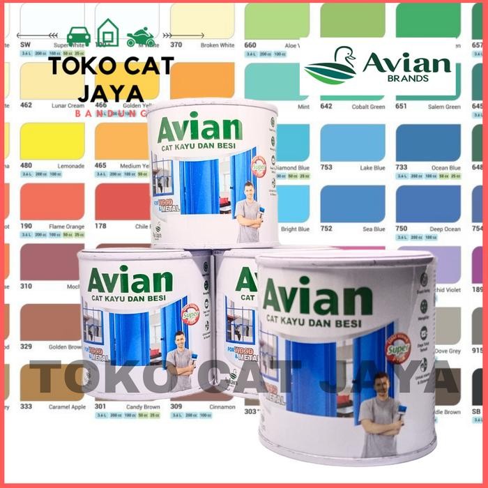 Pilihan- Avian Cat Kayu Besi 200Cc/200Ml Warna Lengkap