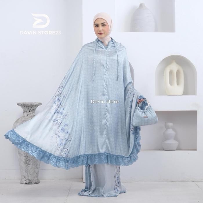 Pilihan- Mukena Armania Silky Motif 2In 1 Mukena Renda Brukat Mewah Silk Jumbo Dewasa Terbaru
