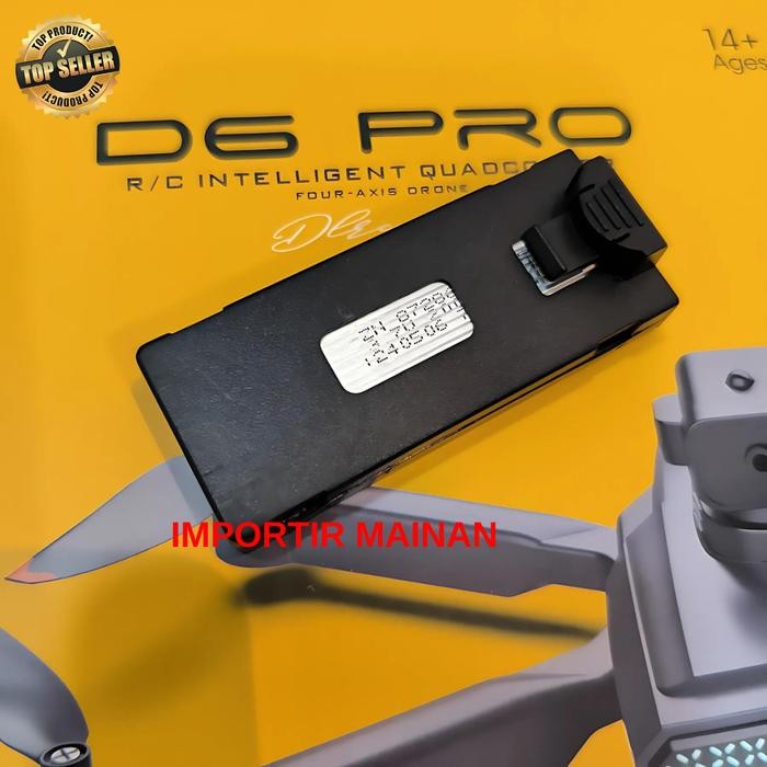 baterai drone brushless D6 PRO lipo 3.7v 2000mAH