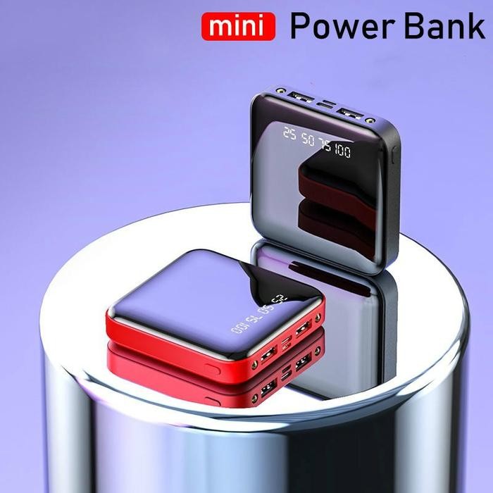 Acmic Techlife - Powerbank 12000 Mah Portable Power Bank Dual Port Usb Plus Senter Baterai Gadget