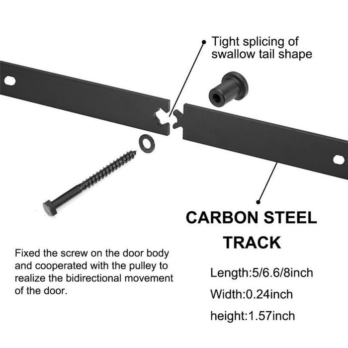6FT/8FT Rel Pintu Geser Industrial Barn Door Sliding Rel Pintu Sleding