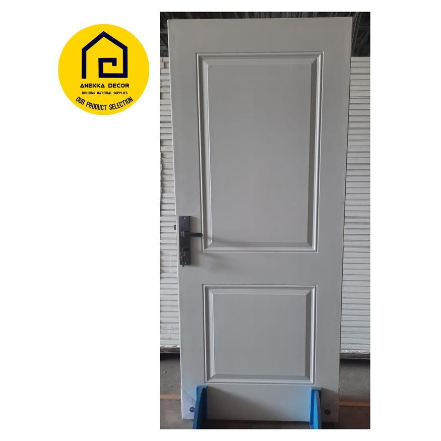 Pintu Baja KODAI kamar tidur / depan Set TXS Type 05 ukuran 90 x 206 cm , Anti Rayap , warna putih ,