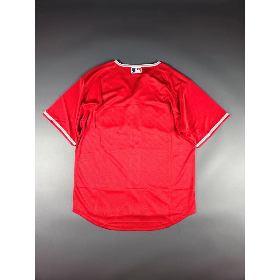 Baju Jersey Baseball Los Angeles Angels Merah Premium