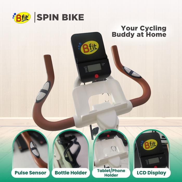 Sepeda Statis BFIT 298 Spin Bike Sepeda Olahraga Cardio Portable Alat Fitness Gym