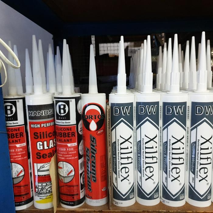 silicon netral/ non asam. lem kaca, silicon sealant