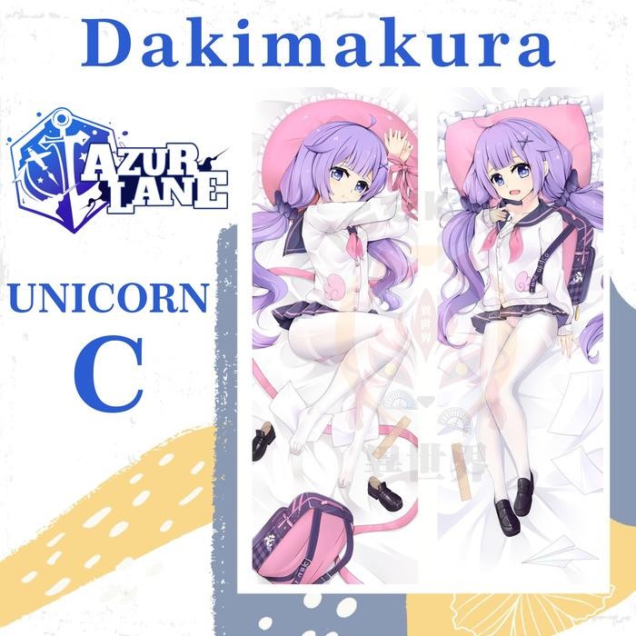 DAKIMAKURA UNICORN Azur Lane - Sarung bantal Waifu Anime Azurlane Unicorn