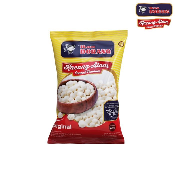 

Kacang Atom Ikan Dorang 225gr (Original) - Multipack 10 pcs