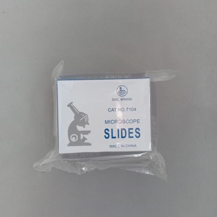 @@@@] Sail brand object glass double concave isi 50 7104 kaca preparat