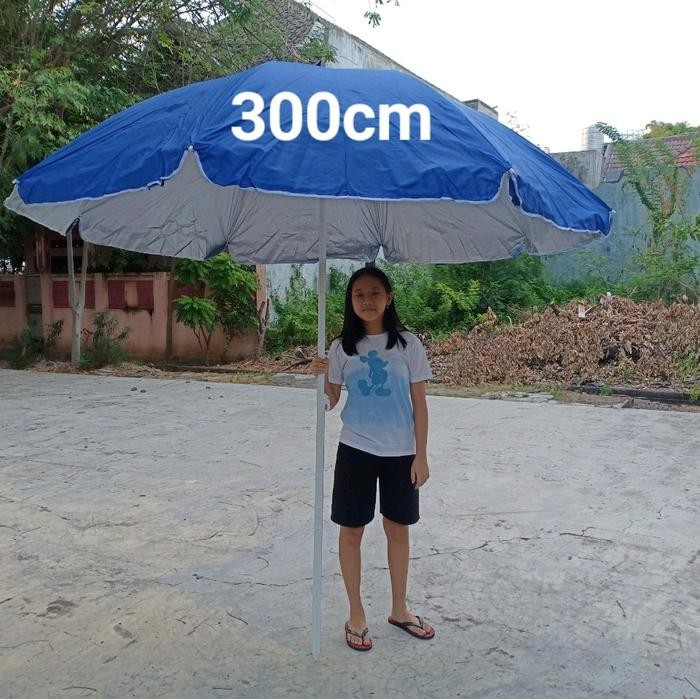 Payung UV 300cm PAYUNG PANTAI POLOS anti UV 300CM/ Payung Cafe / Payung Tenda Polos anti UV 300cm