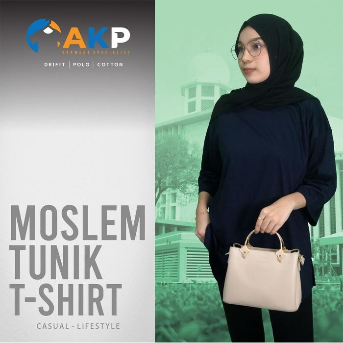 KAOS TUNIK WANITA MUSLIM COTTON