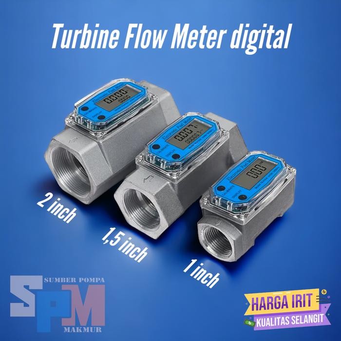 Flow meter solar Digital Flow meter Bbm Digital 2 inch Digital turbine