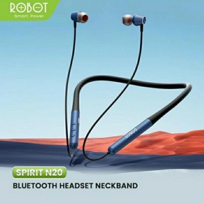 Headset Bluetooth Neckband Robot Spirit N20 Original