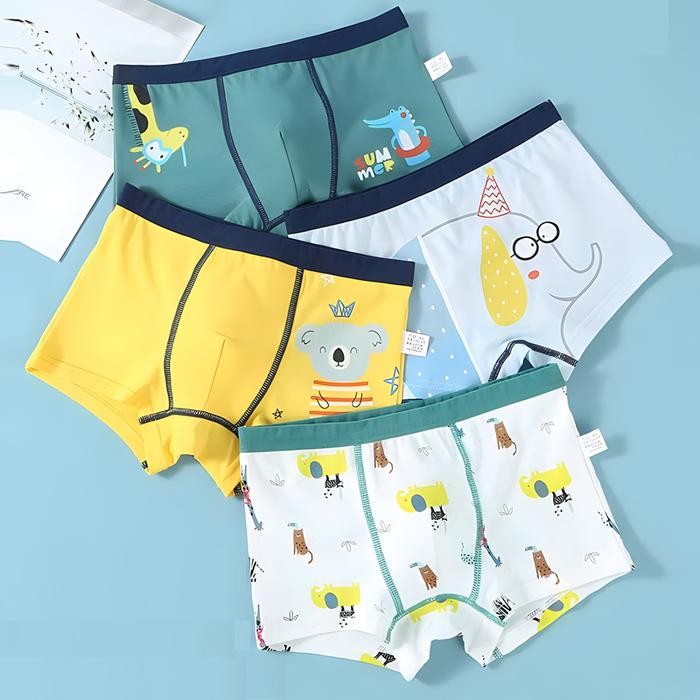 Celana Dalam Anak Laki Laki 2-14 Tahun Celana Boxer Anak Laki Laki 12 Pcs Celana Dalam Boxer Anak