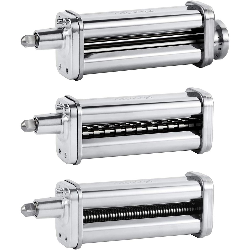 Pasta Maker Attachments Set for all KitchenAid Stand Mixer, including Pasta Sheet Roller, Spaghetti