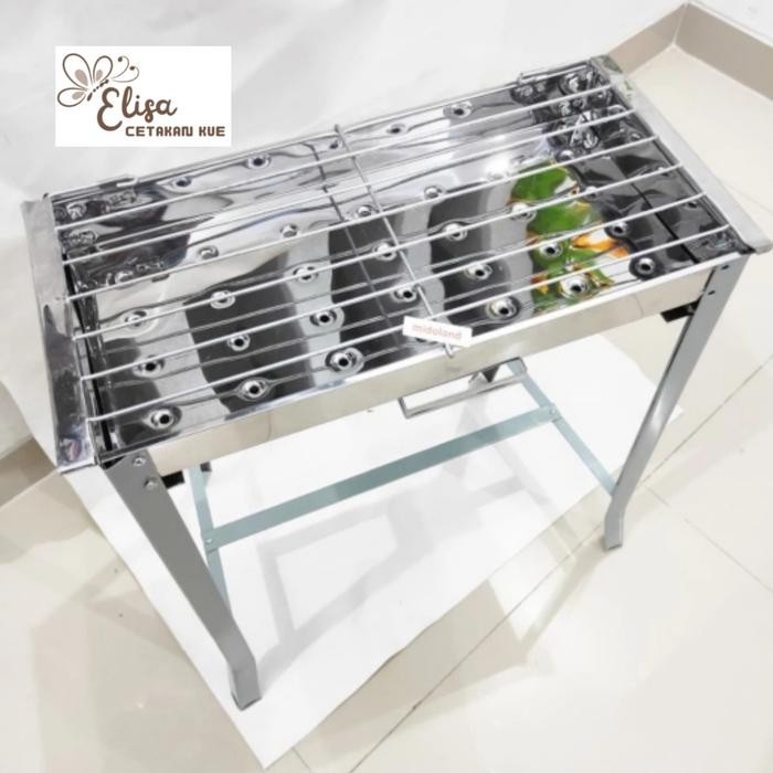 panggangan sate arang stainless / bakaran sate ayam ikan JUMBO