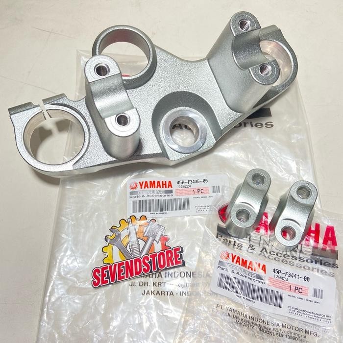 Segitiga Atas 45P Crown Handle Silver Hitam Byson Original YGP