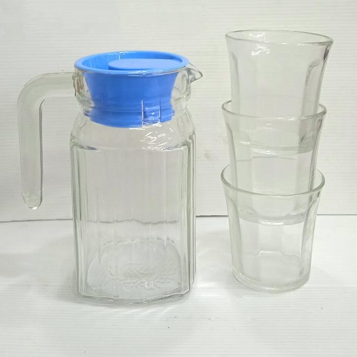 Pitcher Set/Teko Set Murah/Kimglass Nannos 4 Pcs Berkualitas