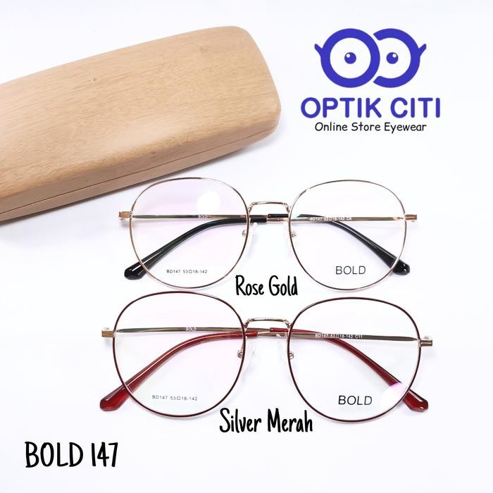Promo Frame Kacamata Wanita Bold 147 Original Stainless Steel