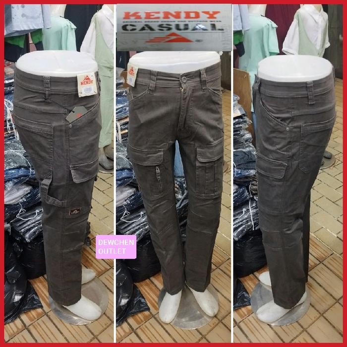 KENDY CELANA PANJANG CARGO TACTICAL BAHAN TEBAL KATUN STREET TYPE SLIM FIT PRIA best seller