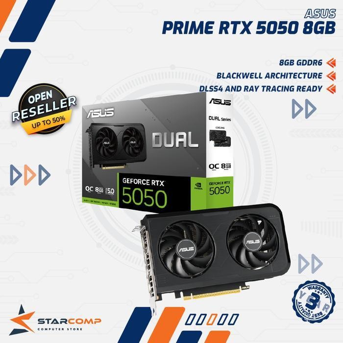 ASUS DUAL GeForce RTX 5050 8GB GDDR6 OC VGA RTX5050