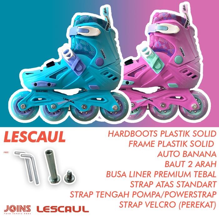 Sepatu Roda Anak Inline Skate Anak Lescaul Blue Bukan Cougar atau Lynx