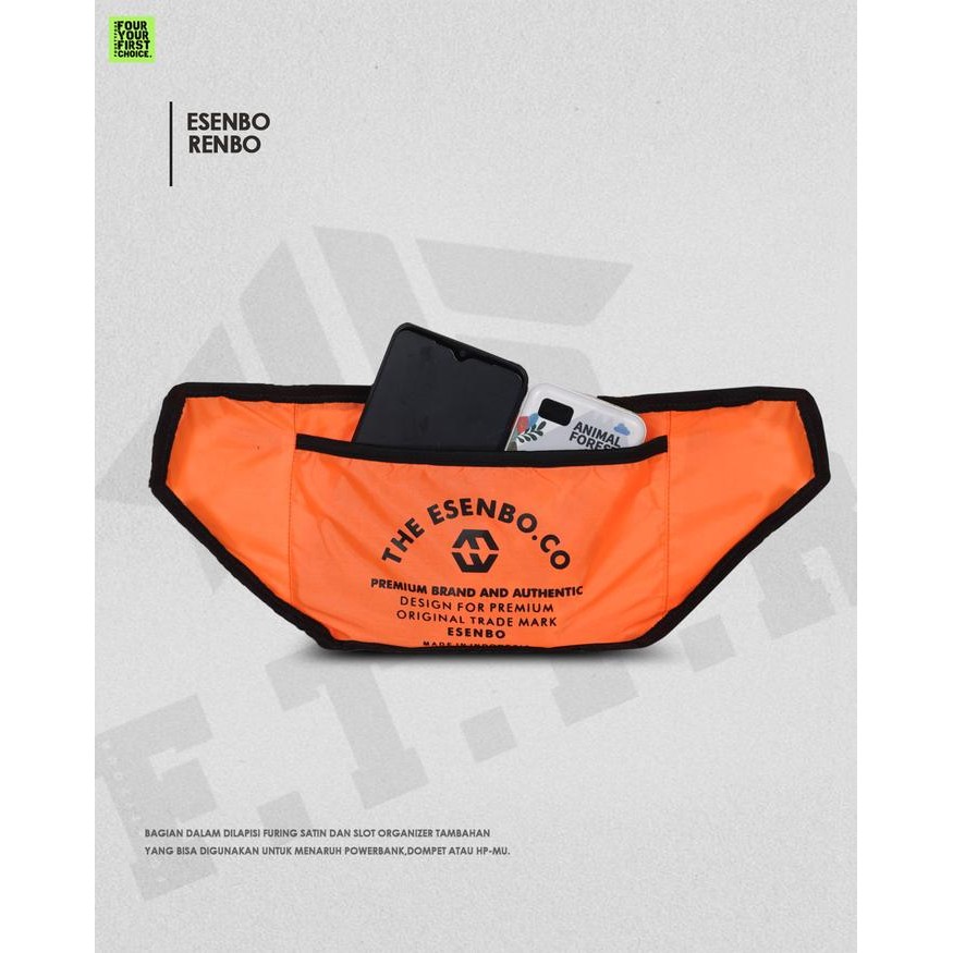 av53- Esenbo Renbo - Tas Pinggang Casual Pria Wanita Premium Esenbo Renbo - Waistbag Casual