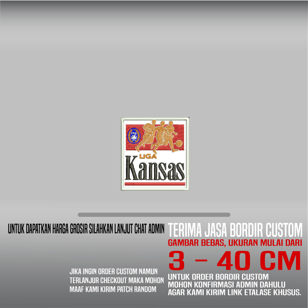 PSSI LIGA KANSAS HDP-391 PATCH BORDIR LOGO/EMBLEM