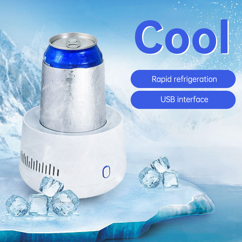 Portable Fast Cooling Cup Electronic Refrigeration Cooler for Beer  Beverage Mini Electric Drink Coo