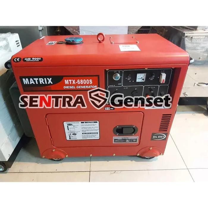 Murah Genset Solar Silent Diesel 5000 Watt. Matrix Mt6800S Terlariss 