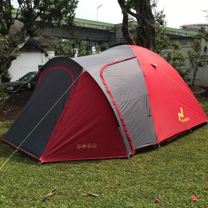 TENDA CAMPING TENDAKI MOLUCCAS 6 PRO KAPASITAS 6 ORANG FRAME FIBER