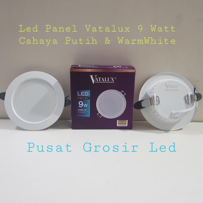 dfue- Led Panel Vatalux 9 Watt Inbow / Downlight Led Vatalux 9 Watt